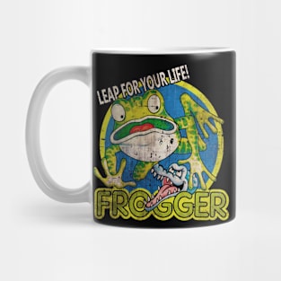 Frogger Leap For Your Life // 1980s Arcade Mug